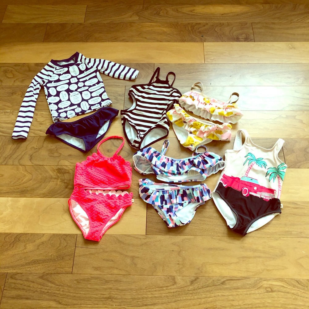 6 Kate Spade bathing suits, size 4T